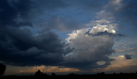Clouths over Mount Kenya